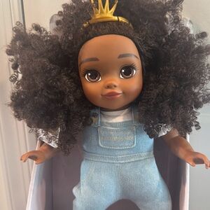 Princess Doll with Denim Outfit